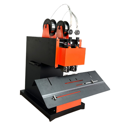 Electric Single/Double Hohner Head Flat Binding Saddle Stitching Wire Booklet Maker Machine