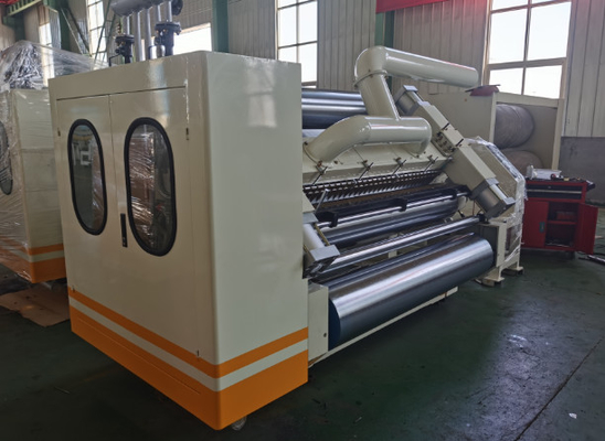 1600 Model Single Facer Electrical Mill Roll Stand NC Sheet Cutter 2 Ply Corrugated Production Line